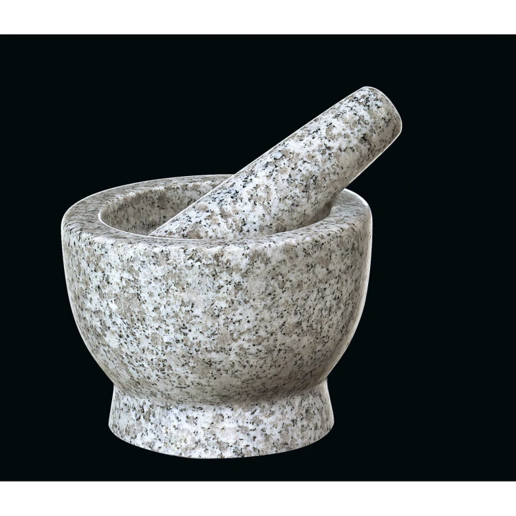Moździerz granitowy, śred. 13 cm, 2,6 kg