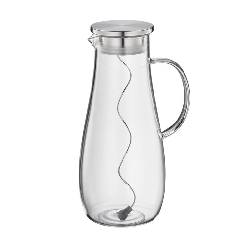 Szklany dzbanek na wodę, ze spiralą na owoce, 2,0 l
