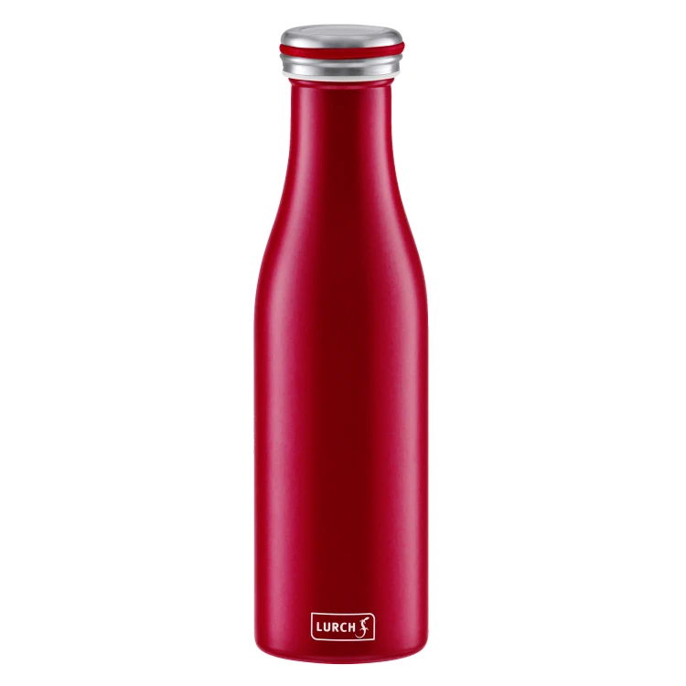 Butelka termiczna, stalowa, 0,5 l, burgund matowy