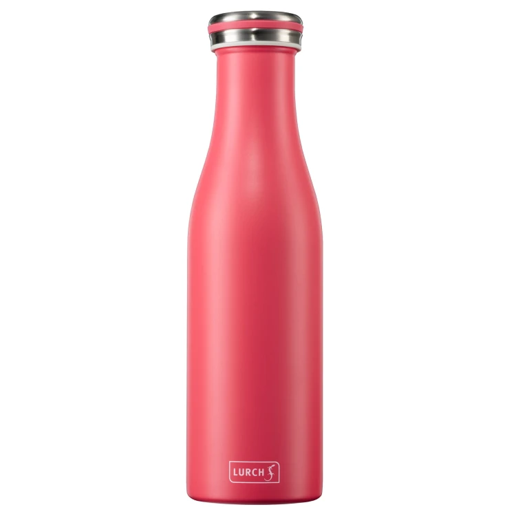 Butelka termiczna, stalowa, 0,5 l, różowa