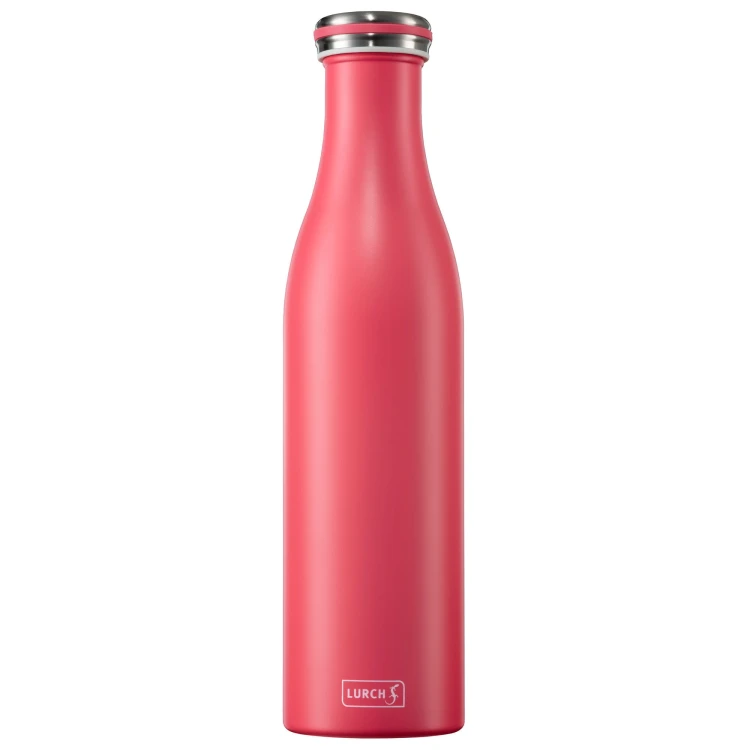 Butelka termiczna, stalowa, 0,75 l, różowa