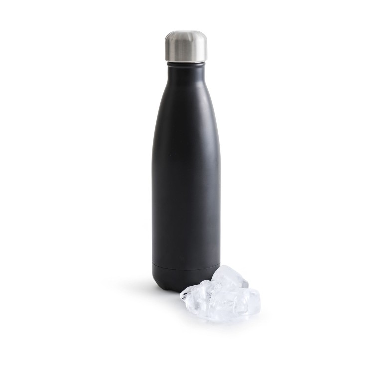 Butelka stalowa termiczna, czarna 0,5 l