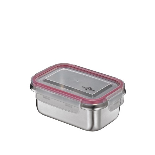 Pojemnik na lunch, 0,5 l, 10,5 x 15,5 x 6 cm, stal nierdzewna/tworzywo sztuczne