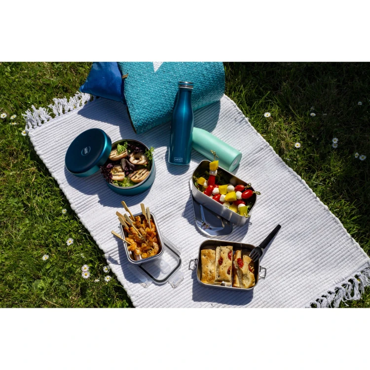 Pojemnik na lunch, stal nierdzewna, 1,2 l, 20,5 x 10,5 x 9 cm