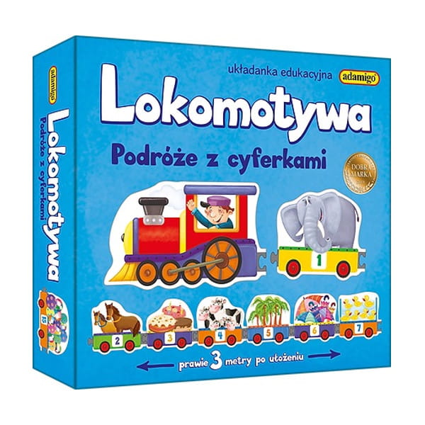 Lokomotywa Podróże z cyferkami