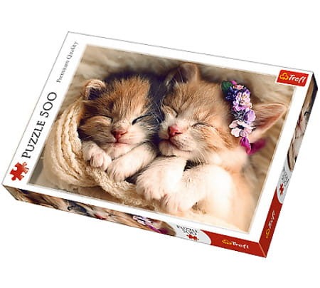 Puzzle 500el. Spiące kotki