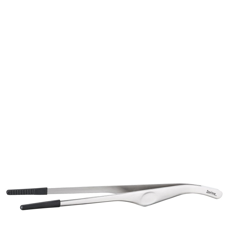 Szczypce z silikonowymi końcówkami, stal nierdzewna/silikon, 30 cm