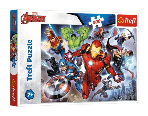 Puzzle 200el. Waleczni Avengersi