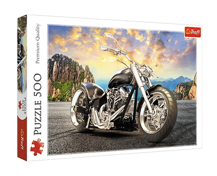 Puzzle 500 Czarny motocykl