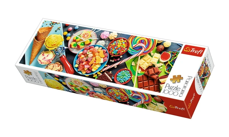Puzzle 1000 Panorama Słodkie przysmaki