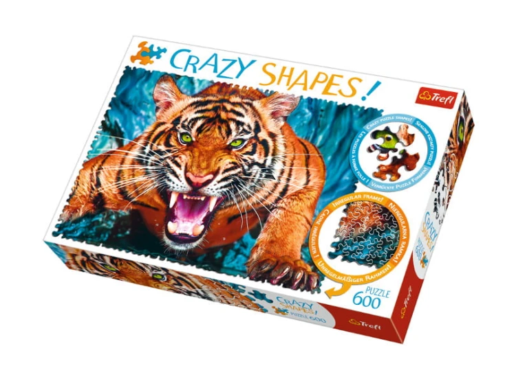 Puzzle 600el Oko w oko z tygrysem