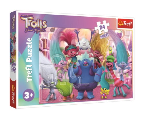 Puzzle 24 maxi W świecie Trolli