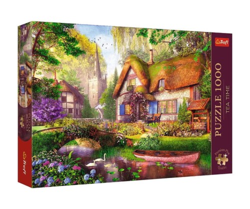 Puzzle 1000 Premium Plus Urocza chatka w lesie