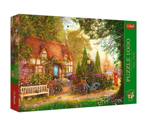 Puzzle 1000 Premium Plus Domek pod strzechą