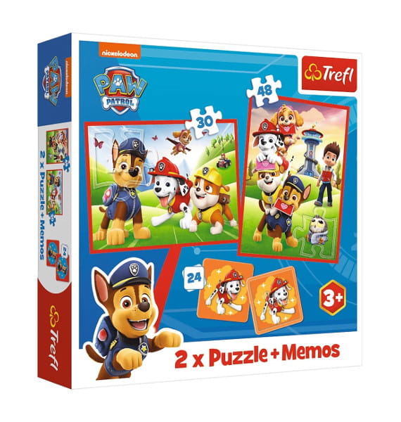 Puzzle 2w1 + memos Psia ekipa w akcji