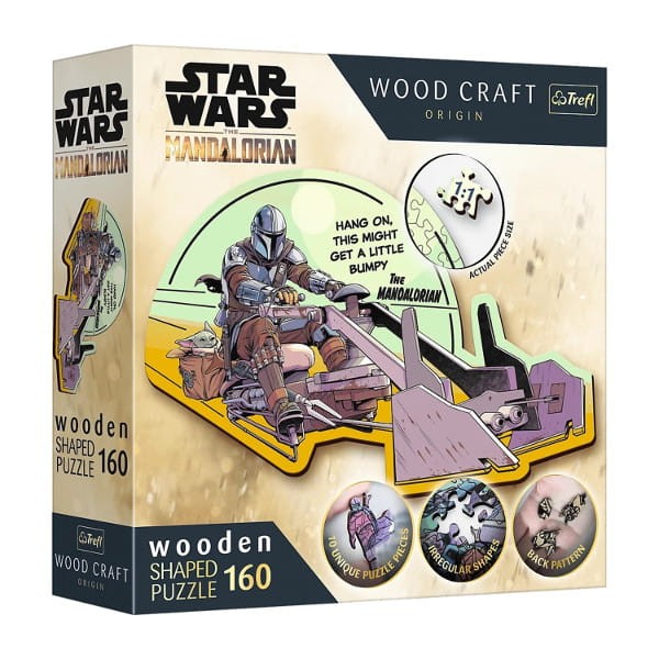 Puzzle drewniane 160el. The Mandalorian-Zjednoczenie