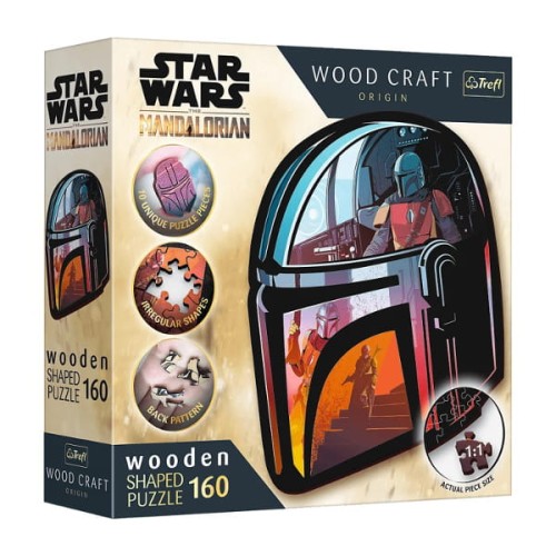 Puzzle drewniane Star Wars 160el. The Mandalorian