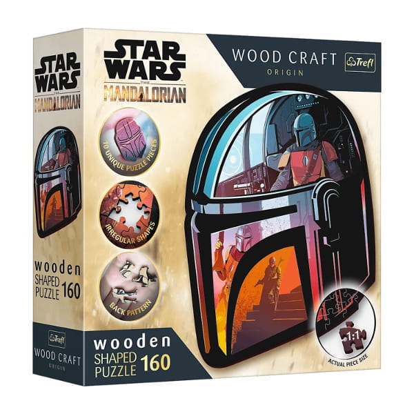 Puzzle drewniane Star Wars 160el. The Mandalorian