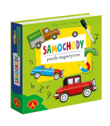 Puzzle magnetyczne Układanka samochody