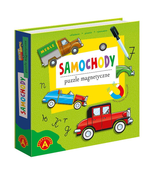 Puzzle magnetyczne Układanka samochody