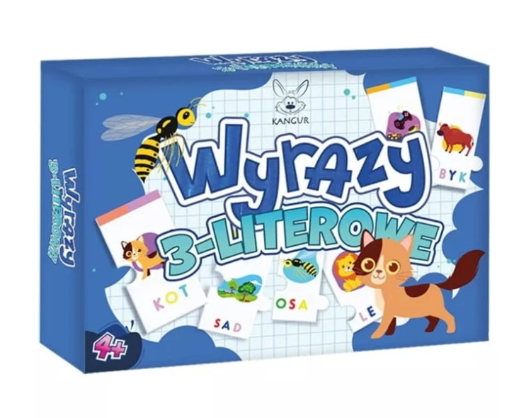 Wyrazy 3-literowe Puzzle