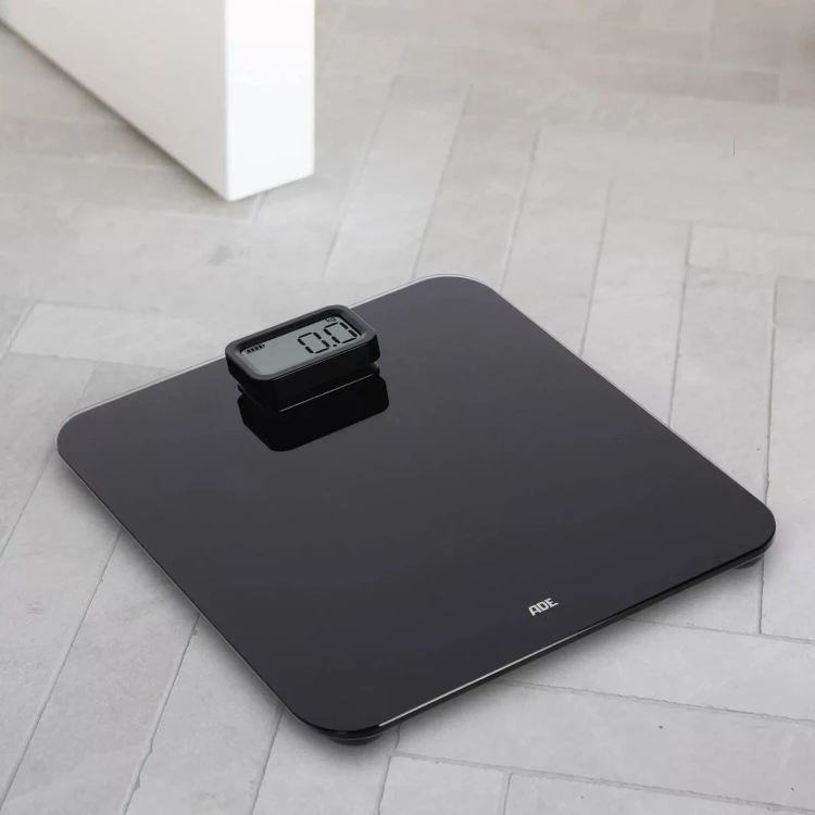Waga łazienkowa na dynamo, do 150 kg, 31 x 30 cm, czarna