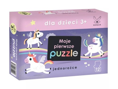 Moje pierwsze puzzle Jednorożce dla dzieci 3+