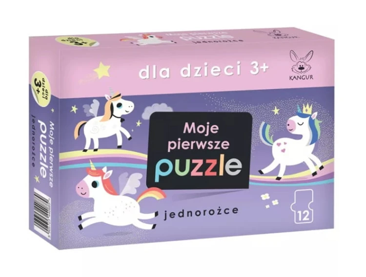 Moje pierwsze puzzle Jednorożce dla dzieci 3+