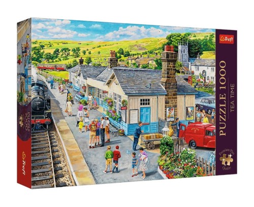 Puzzle 1000 Premium Plus Dworzec kolejowy