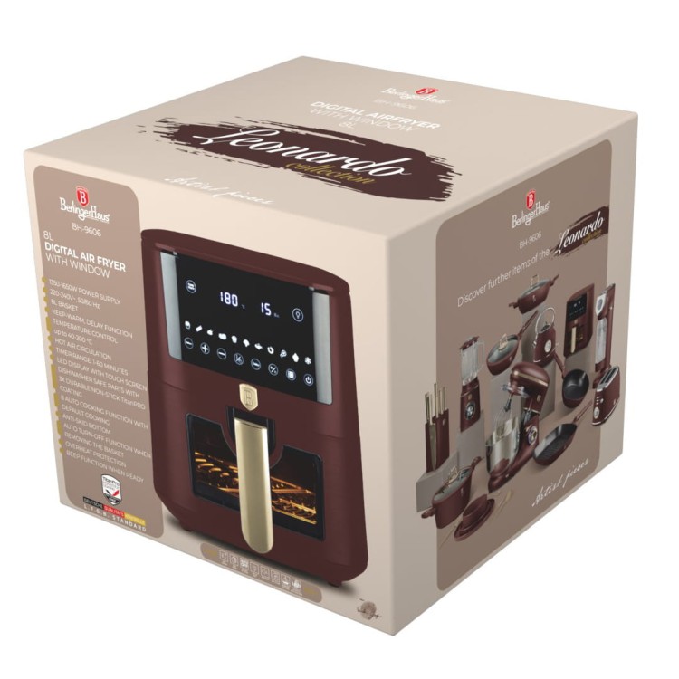Air Fryer Frytkownica Beztłuszczowa 8L BerlingerHaus BH-9606 Leonardo