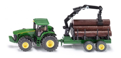 Siku Farmer traktor z przyczepą leśną - Siku