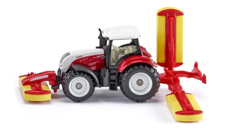 Siku seria 16 Traktor Steyr z kosiarką - Siku