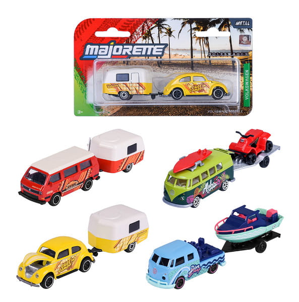 Majorette Volkswagen z przyczepą