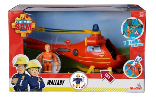 Strażak Sam Helikopter Wallaby z figurką