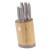 Zestaw noży w bambusowym stojaku 5 el. BerlingerHaus Taupe Collection BH-2756