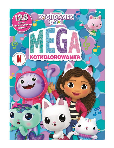 Książka aktywizująca Koci Domek Gabi. Kolorowanka - Trefl