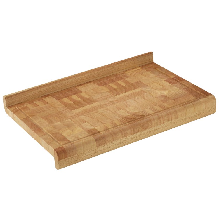 Stolnica typu end grain, kauczukowiec, 60x40x7 cm