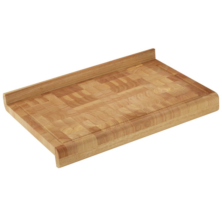 Stolnica typu end grain, kauczukowiec, 60x40x7 cm