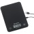Wlektroniczna waga kuchenna, ładowana przez USB, 21,5 x 16 cm, czarna