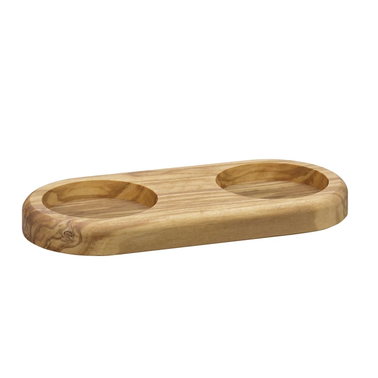 Podstawka pod młynki, 16x7,5x1,5 cm, drewno oliwne