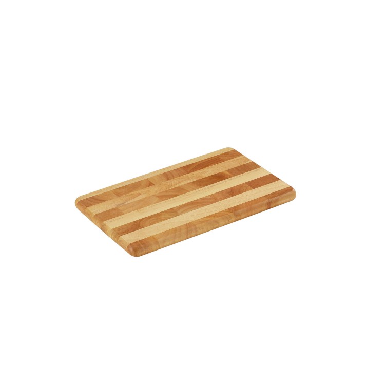 Deska do krojenia typu end grain, kauczukowiec 33x21x2 cm