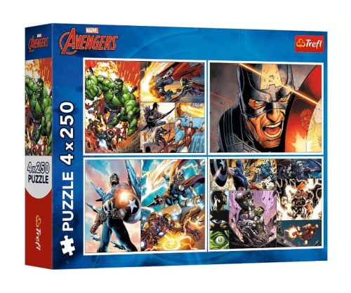 Puzzle 4x250 Bohaterskie dni - Trefl