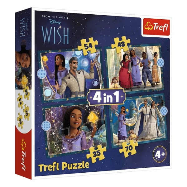 Puzzle 4w1 Marzenia się spełniają - Trefl