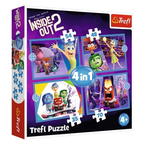 Puzzle 4w1 Emocje rządzą - Trefl
