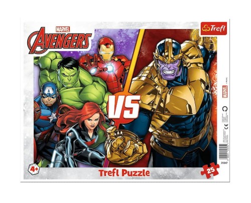Puzzle 25 Ramkowe Niezwyciężona drużyna Avengers - Trefl
