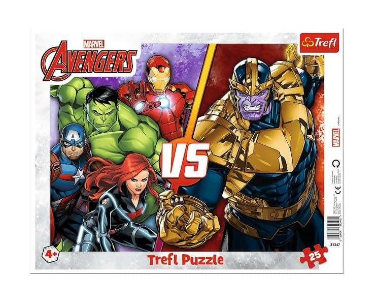 Puzzle 25 Ramkowe Niezwyciężona drużyna Avengers - Trefl