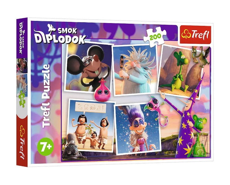 Puzzle 200 Przygody Smoka Diplodoka - Trefl