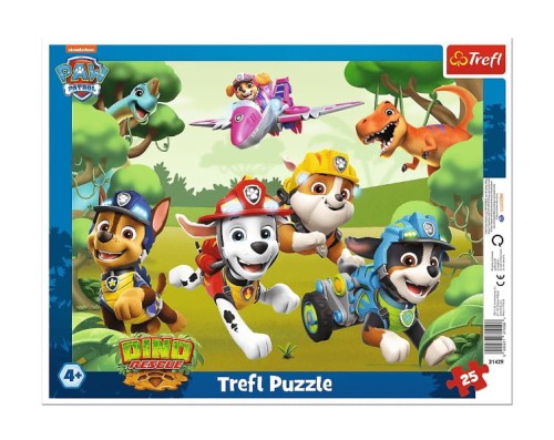 Puzzle 25 Ramkowe Wyczynowe triki piesków - Trefl
