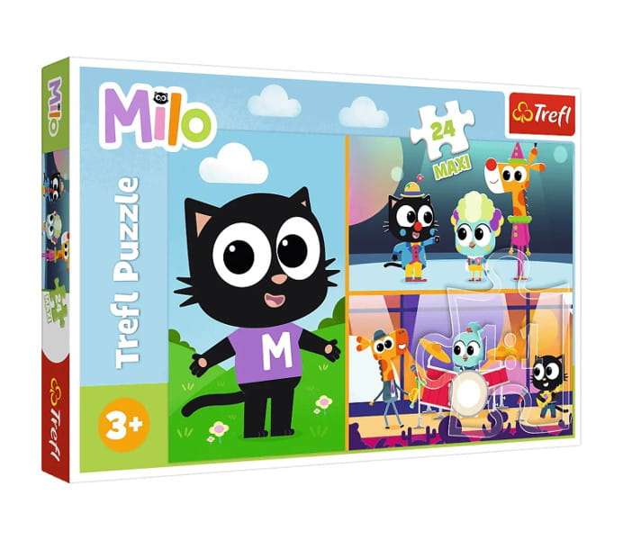 Puzzle 24 Maxi Przygody małego Kotka Milo - Trefl