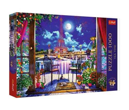 Puzzle 1000 Premium Plus Paryż w blasku księżyca - Trefl